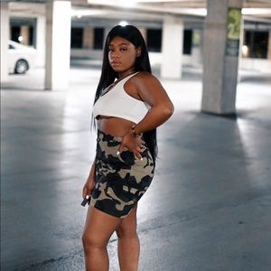 Fashion Nova Camo Cargo Shorts